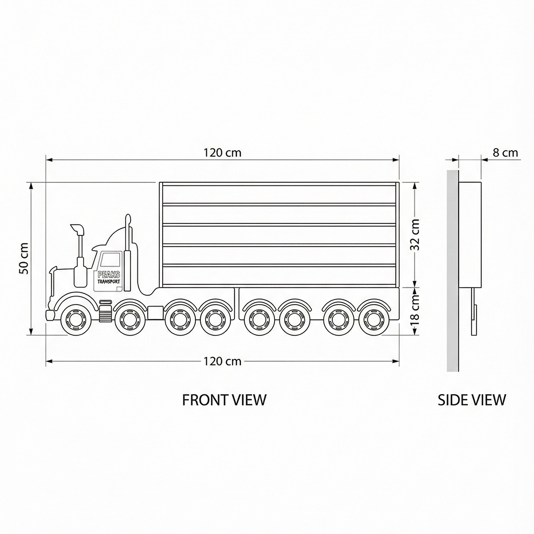 Cargo Truck Wall Shelf