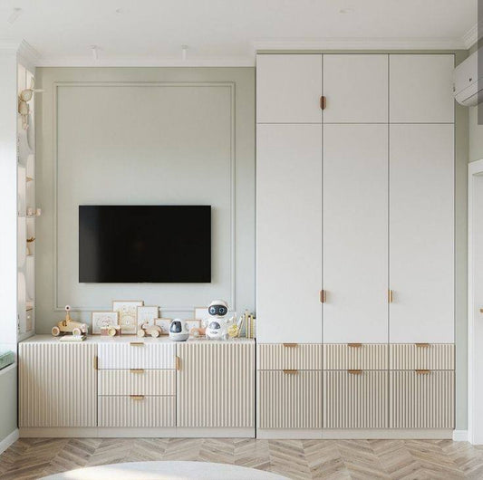 Modern Fluted Wardrobe