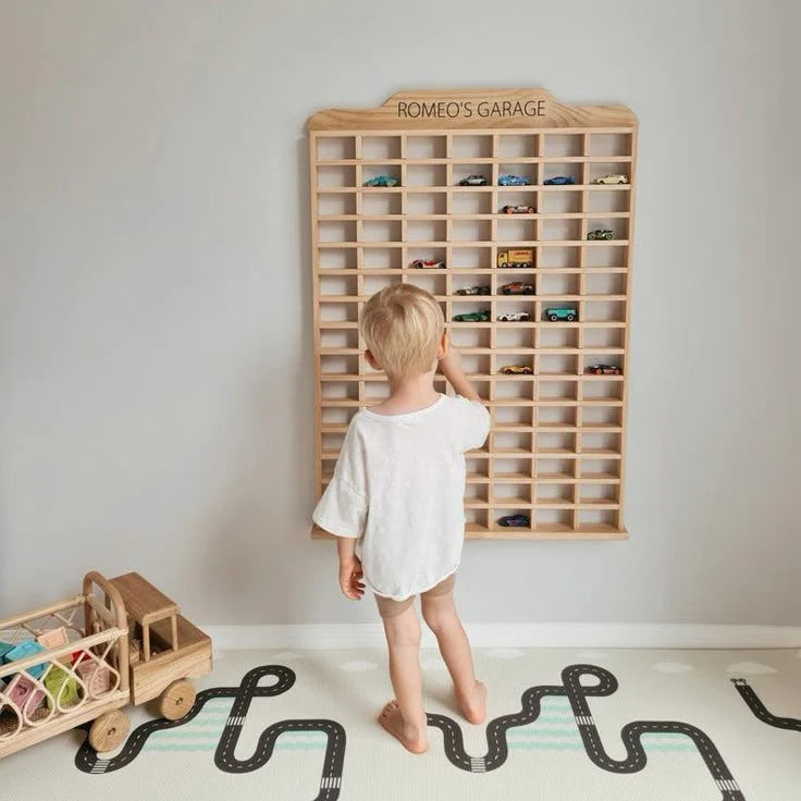 Wooden Car Collector Garage