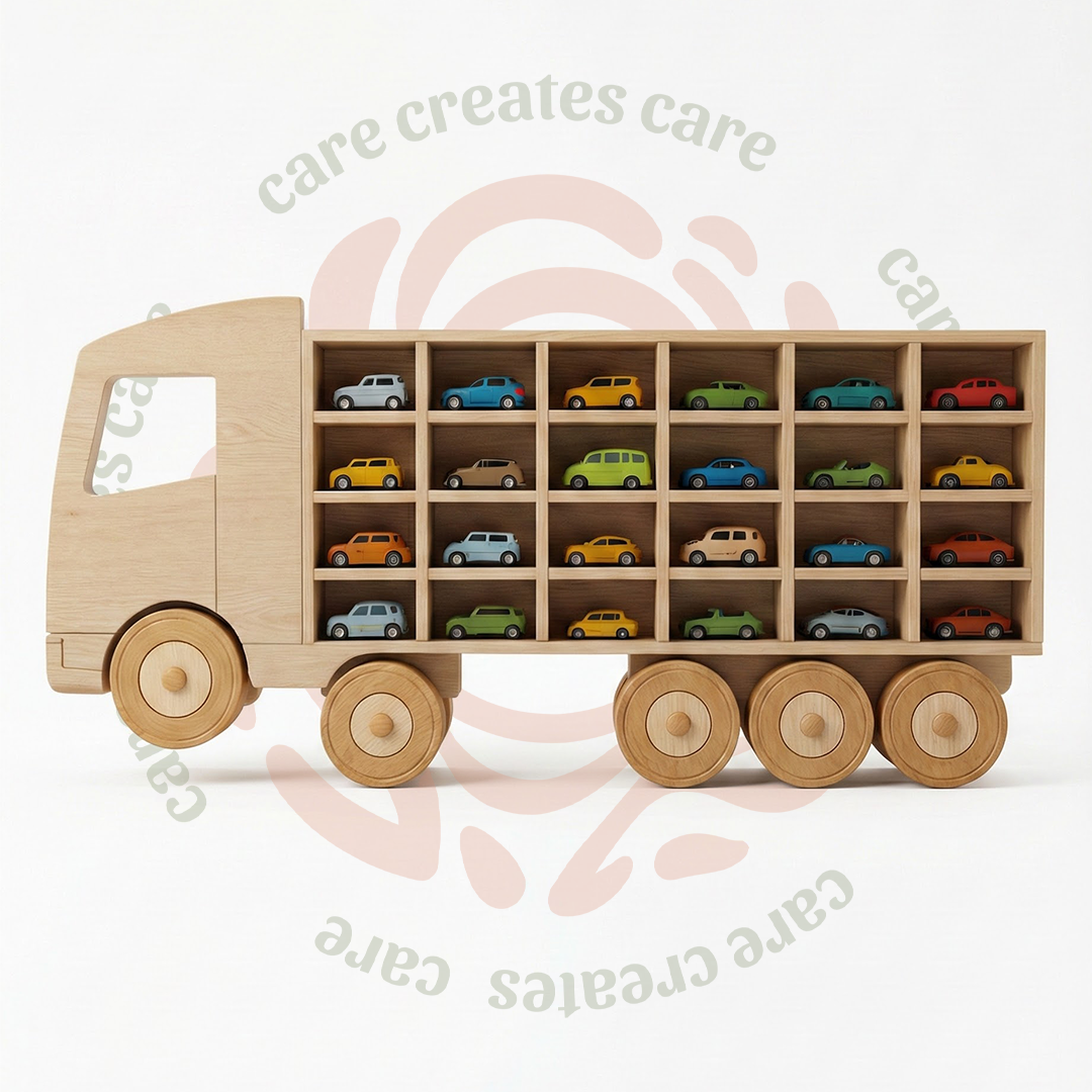 Wooden Truck Car Display