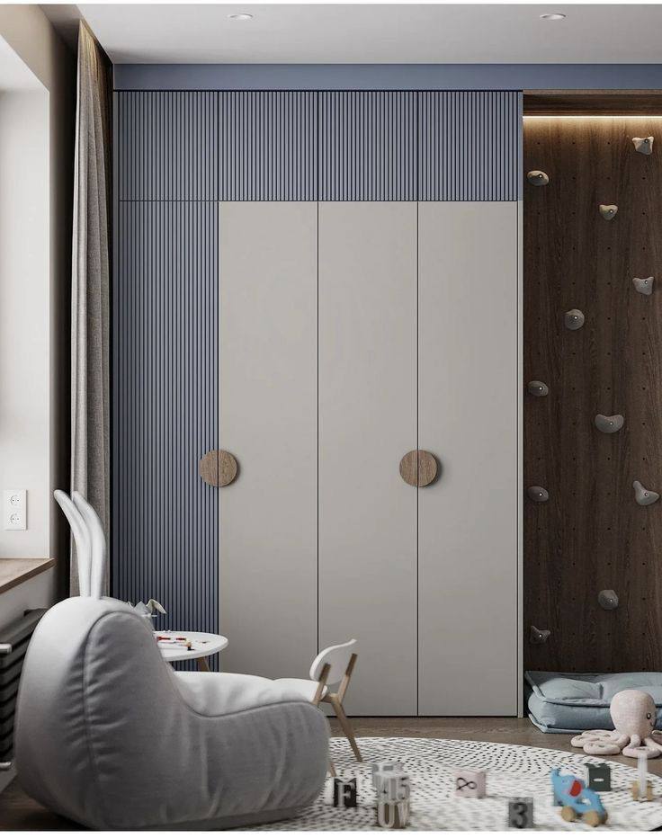 Blue Flowing Texture Wardrobe